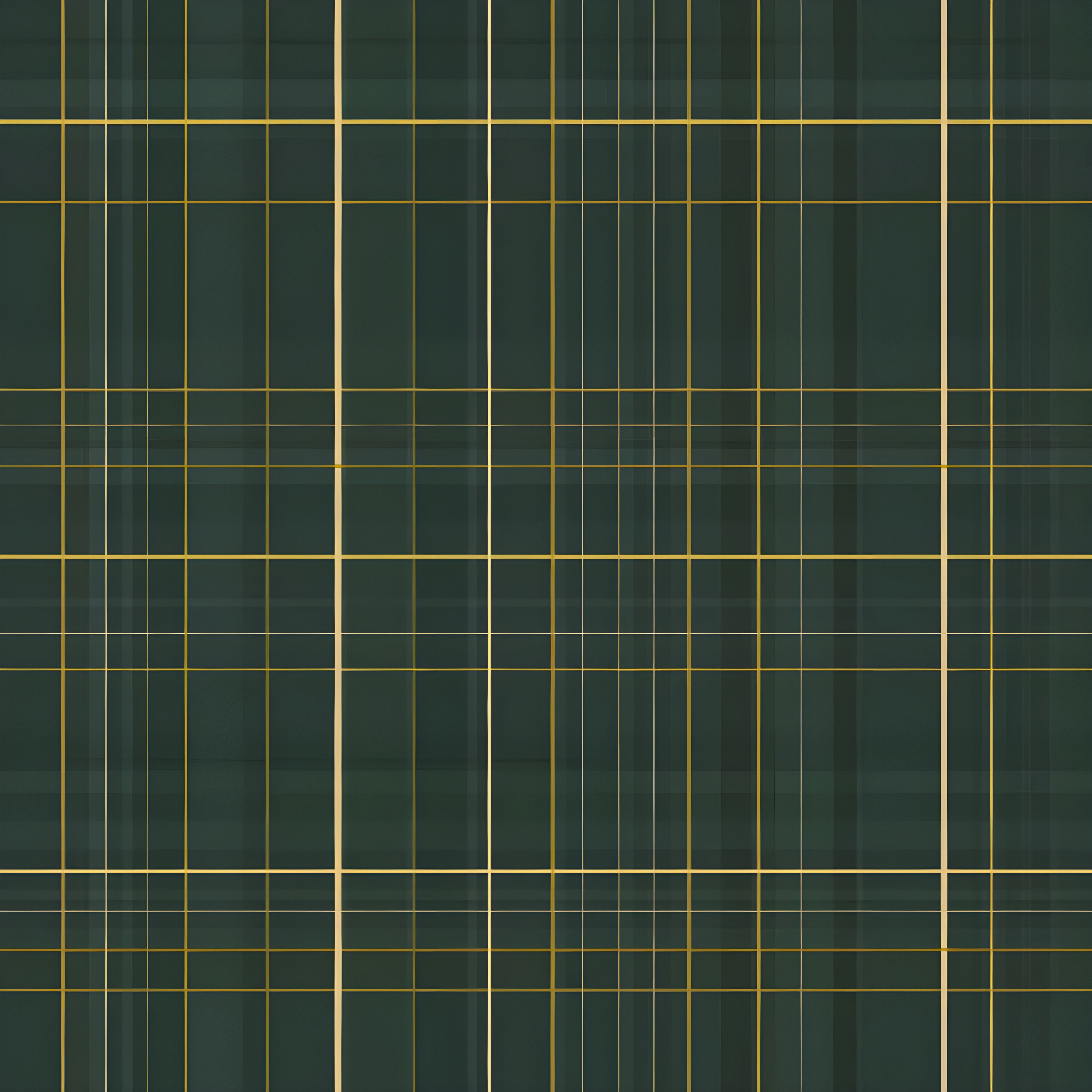 Geometric rug in dark green scottish pattern - TenStickers