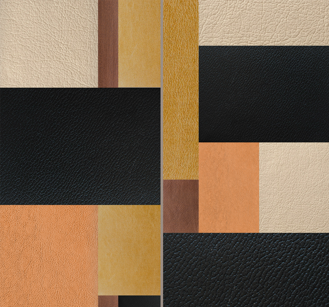 Geometric rug with textured geometric blocks - TenStickers