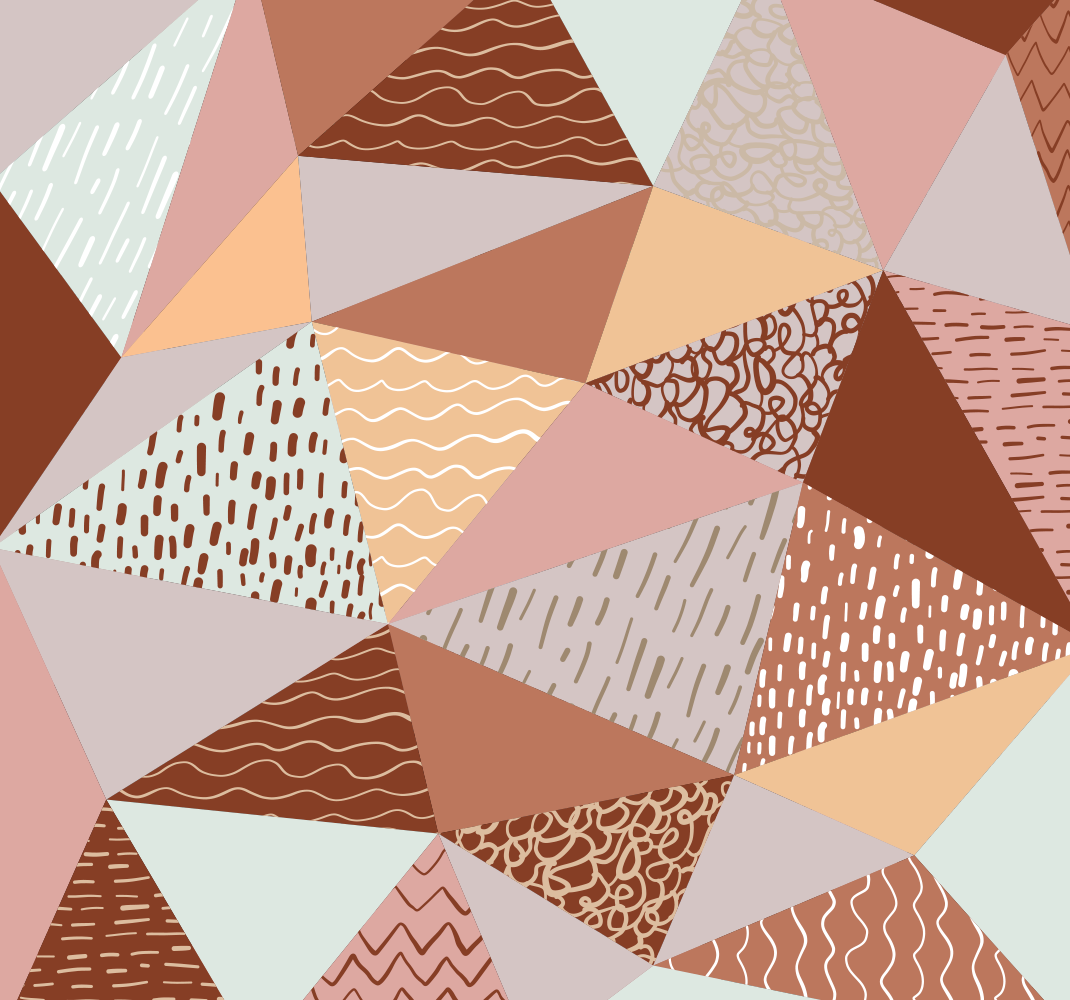 Geometric rug with triangle pattern design - TenStickers