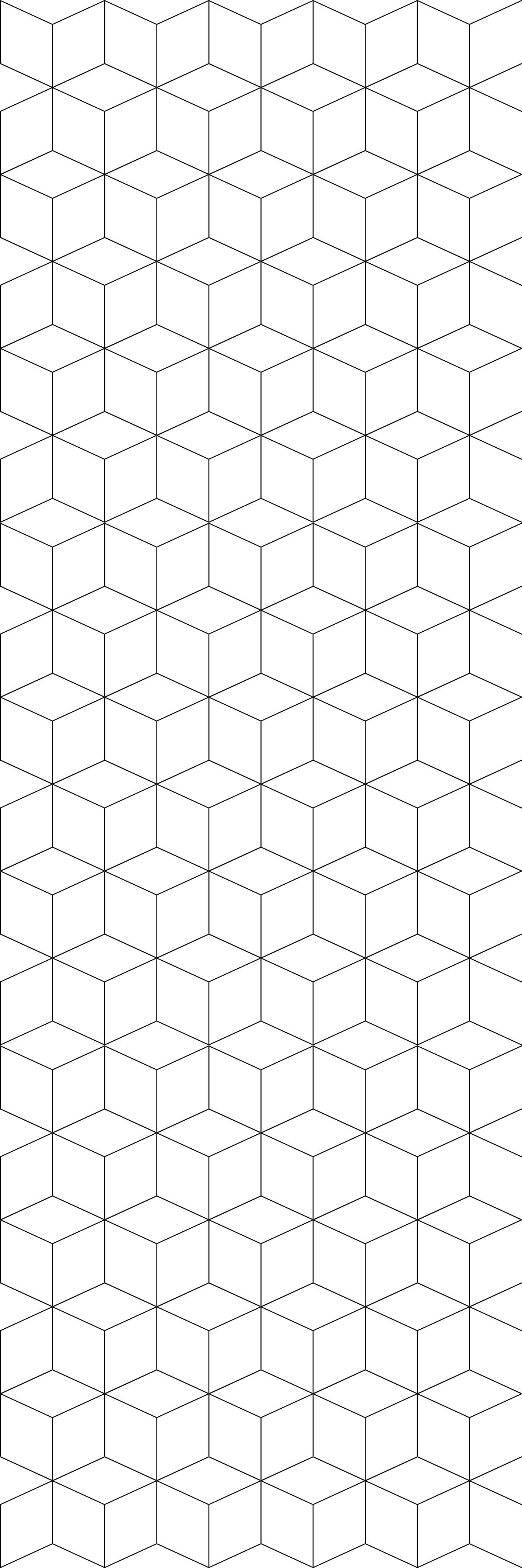 Geometric rug with geometric cubes pattern - TenStickers