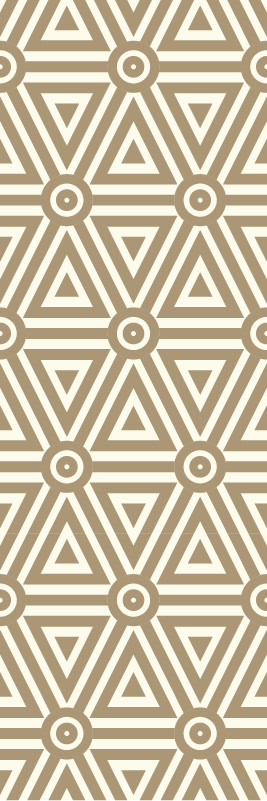 Geometric rug with retro vintage style - TenStickers