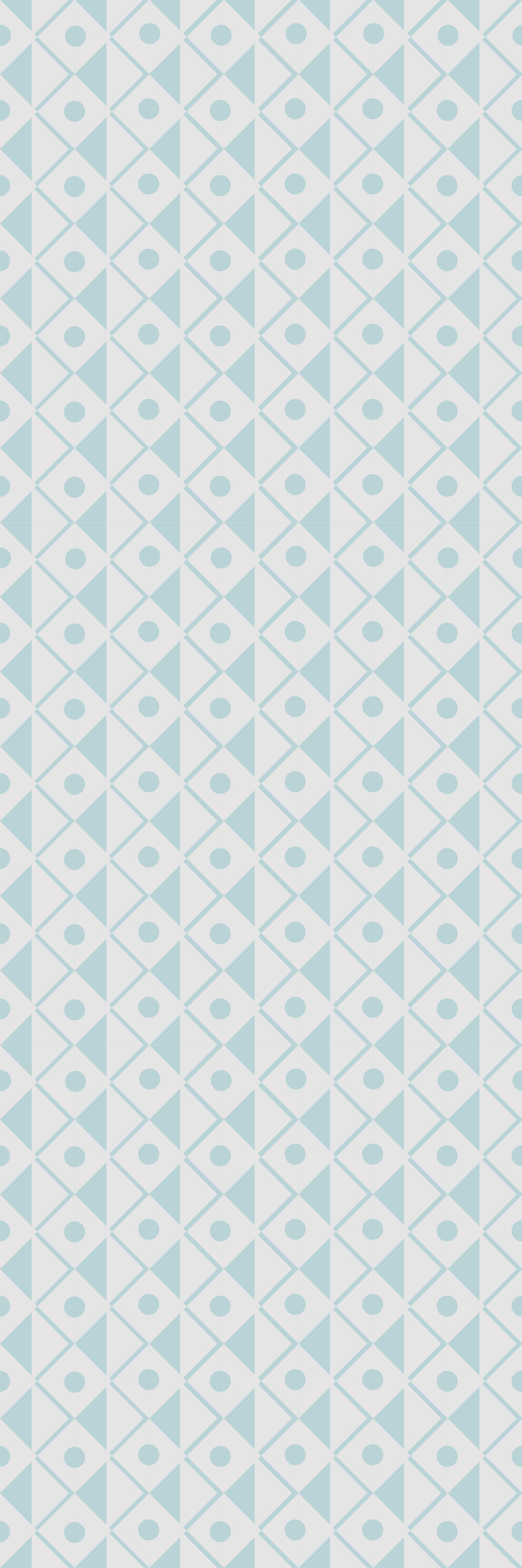 Geometric rug with blue and white rhombus design - TenStickers