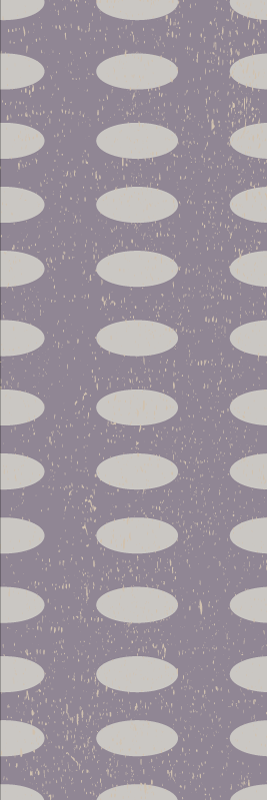 Geometric rug in gray and purple circles - TenStickers