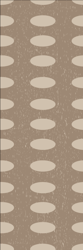 Geometric rug with brown circle pattern - TenStickers