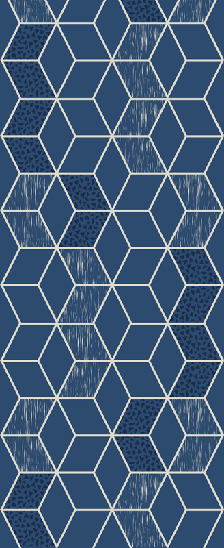 Distressed vittoria geometric rug - TenStickers
