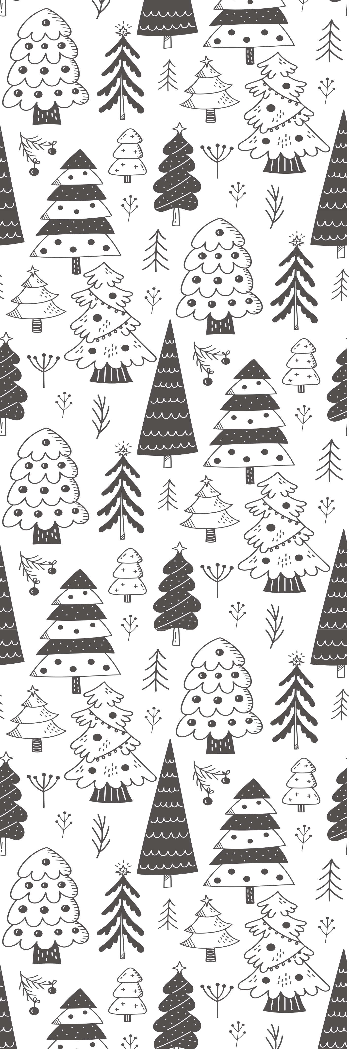 Christmas rug with christmas tree pattern - TenStickers