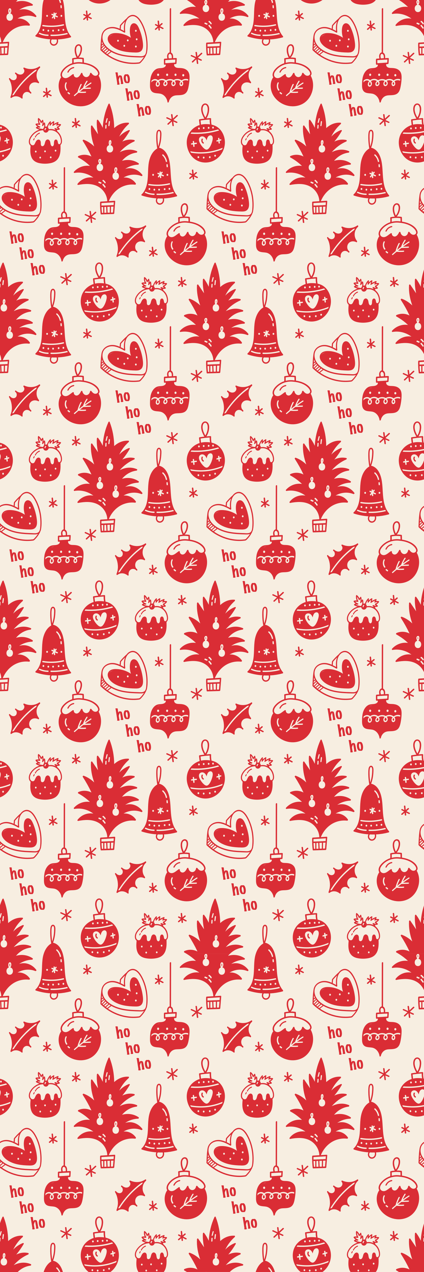 Cute red and pink christmas pattern christmas rug - TenStickers