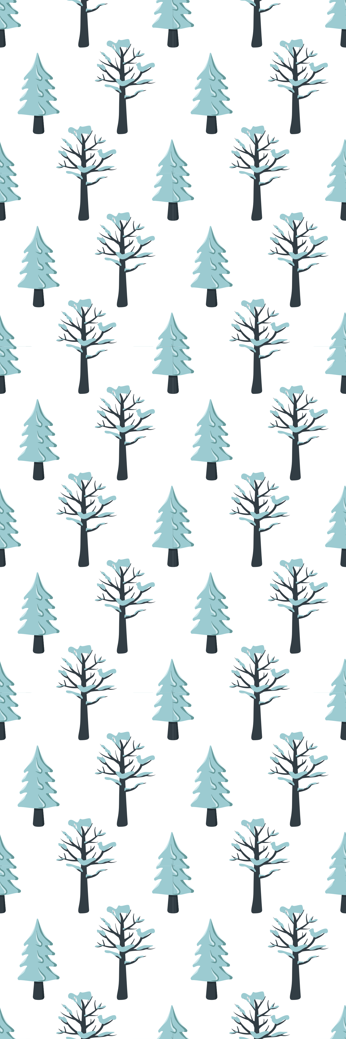 Christmas rug tree in the snow design - TenStickers