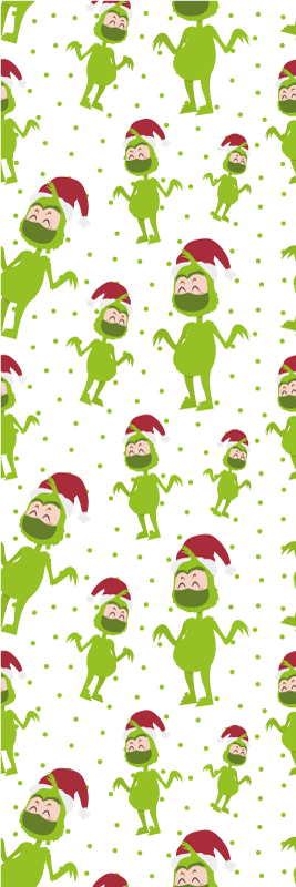 Christmas rug merry christmas with face mask - TenStickers
