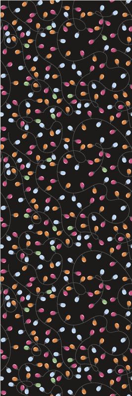 Christmas rug with joyful lights decorations - TenStickers