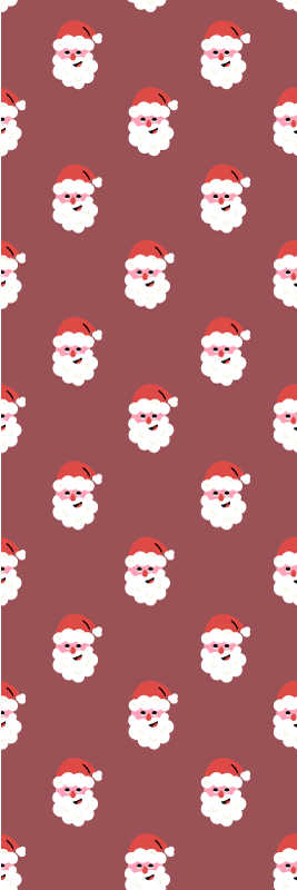 Christmas rug santa claus red design - TenStickers