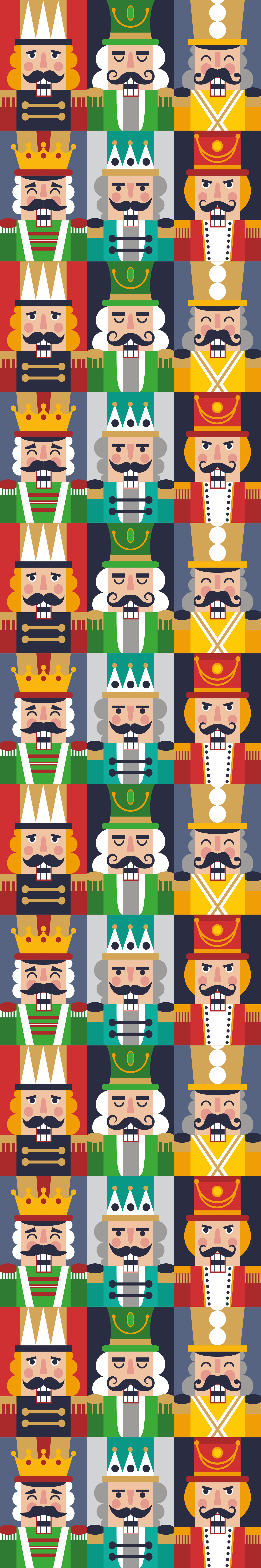 Christmas rug nutcracker frames - TenStickers