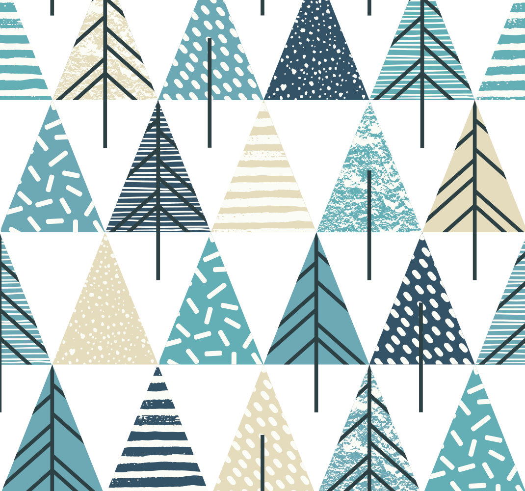 Bedroom carpet with nordic design pattern - TenStickers