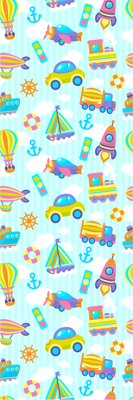 Cute car design bedroom carpet - TenStickers