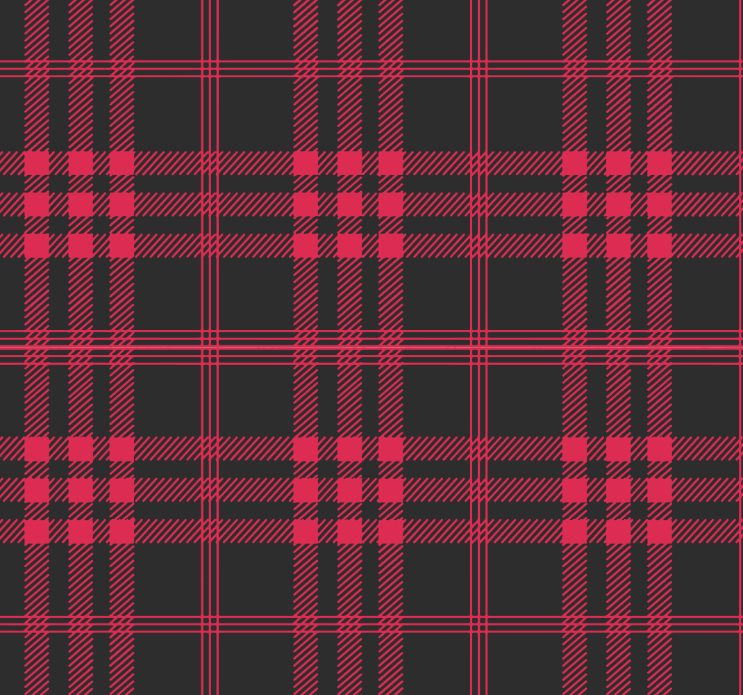 Bedroom carpet in christmas tartan design - TenStickers