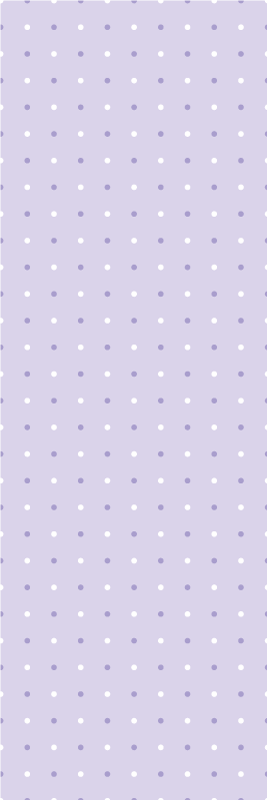 Bedroom carpet in a purple and white dot pattern - TenStickers