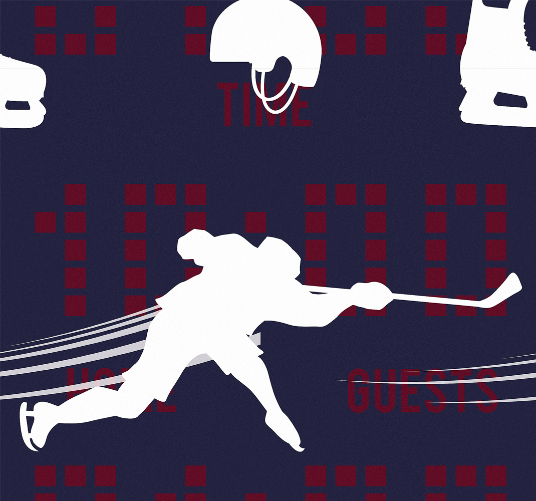 Hockey player bedroom carpet - TenStickers