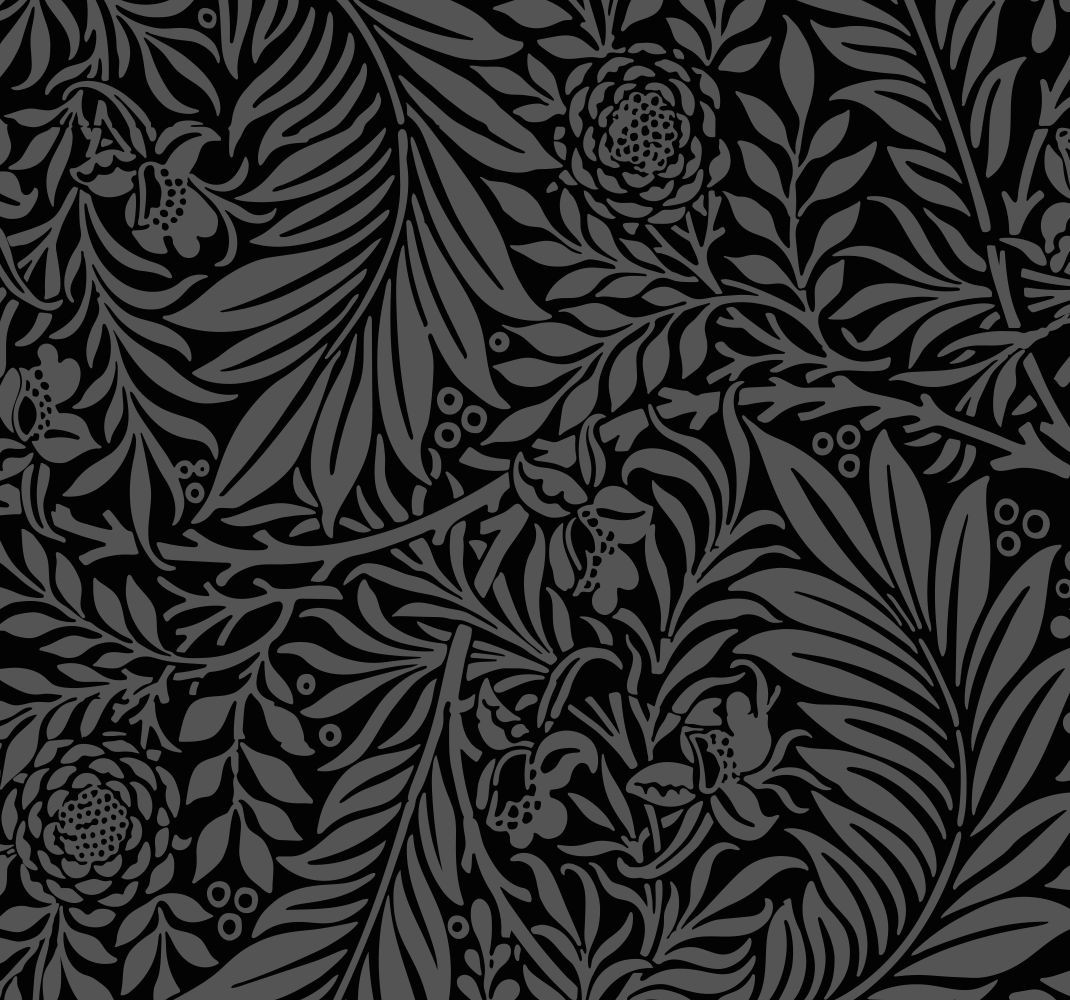 Bedroom carpet with black abstract halloween patterns - TenStickers