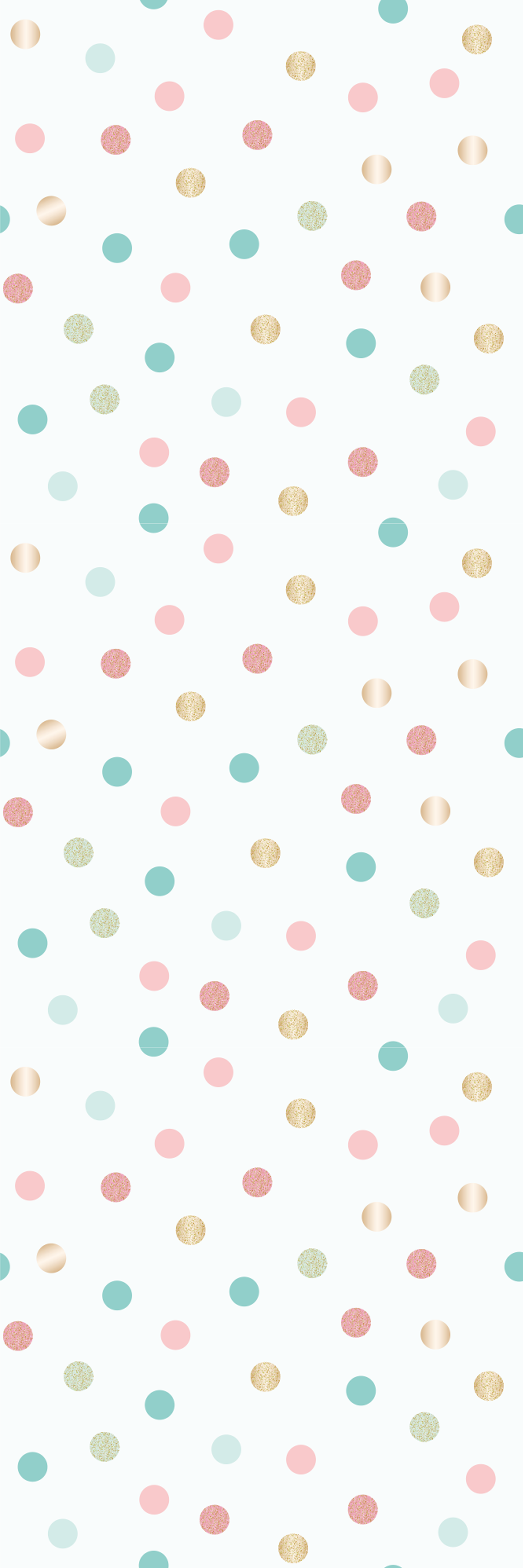 Bedroom carpet with glitter confetti polka dots - TenStickers