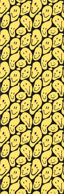 Bedroom carpet with graffiti smiley faces - TenStickers