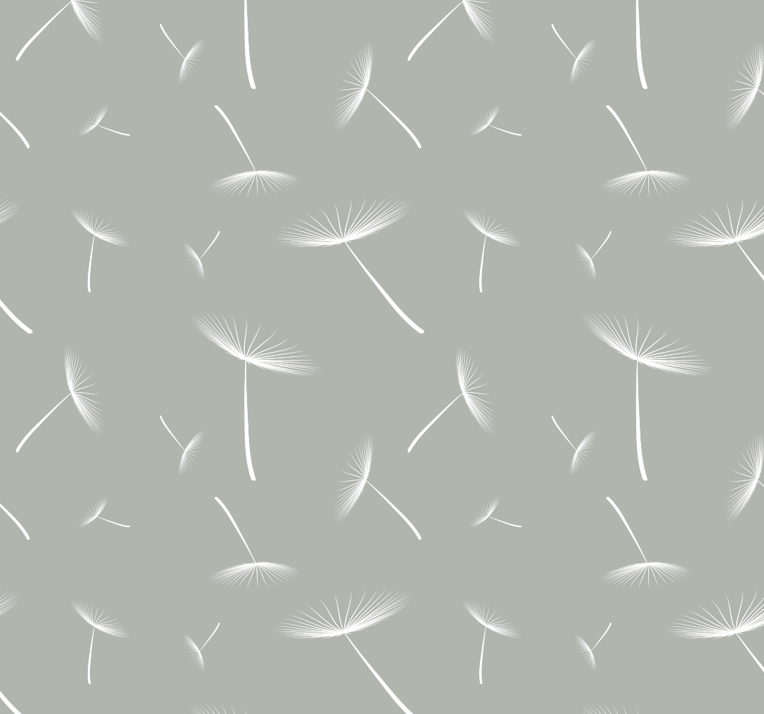 Grey floral light bedroom carpet - TenStickers