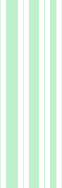 Bedroom carpet with green vertical stripes - TenStickers