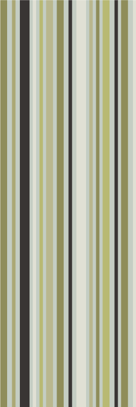 Bedroom carpet in shades of green geometric lines - TenStickers