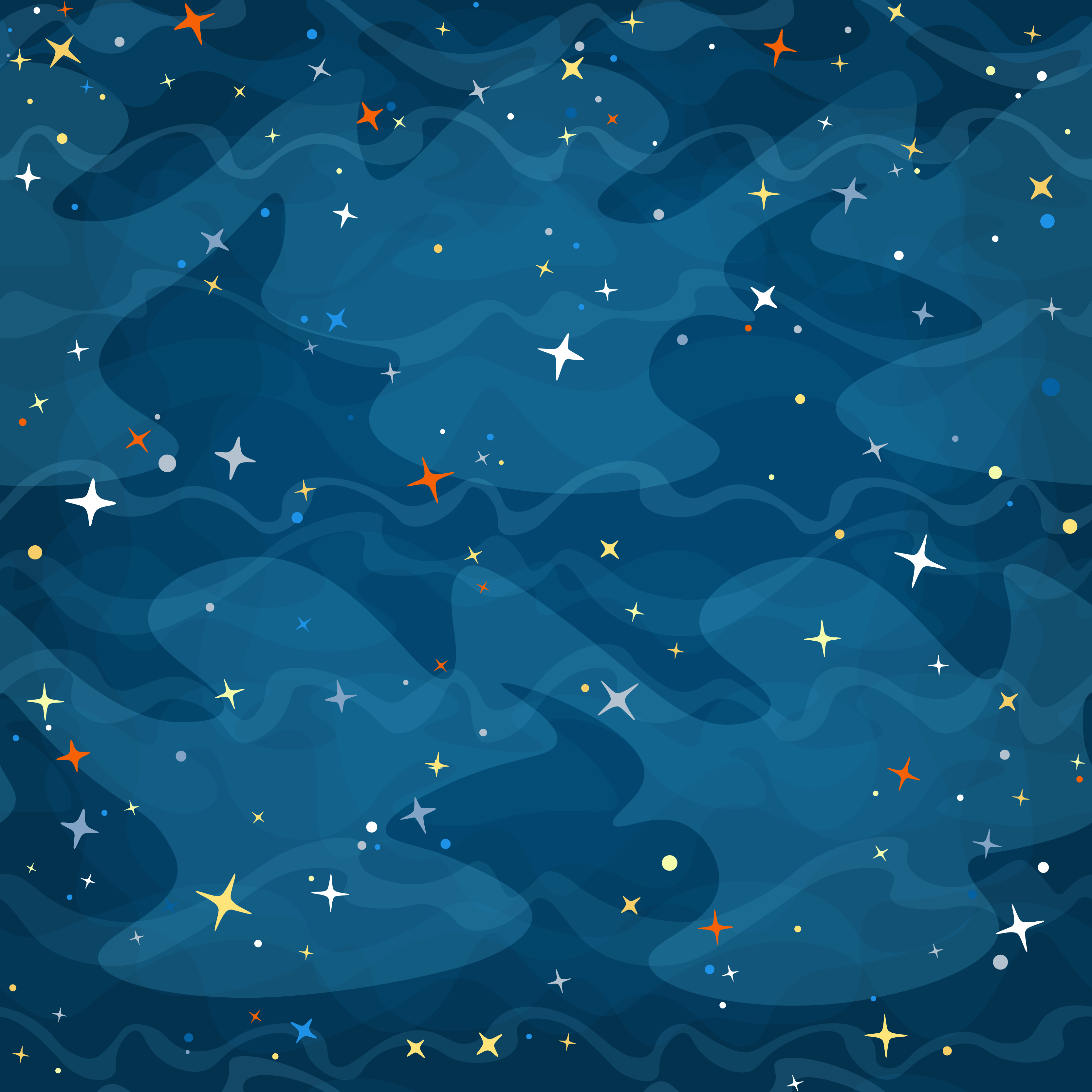 Starry camouflage bedroom carpet - TenStickers