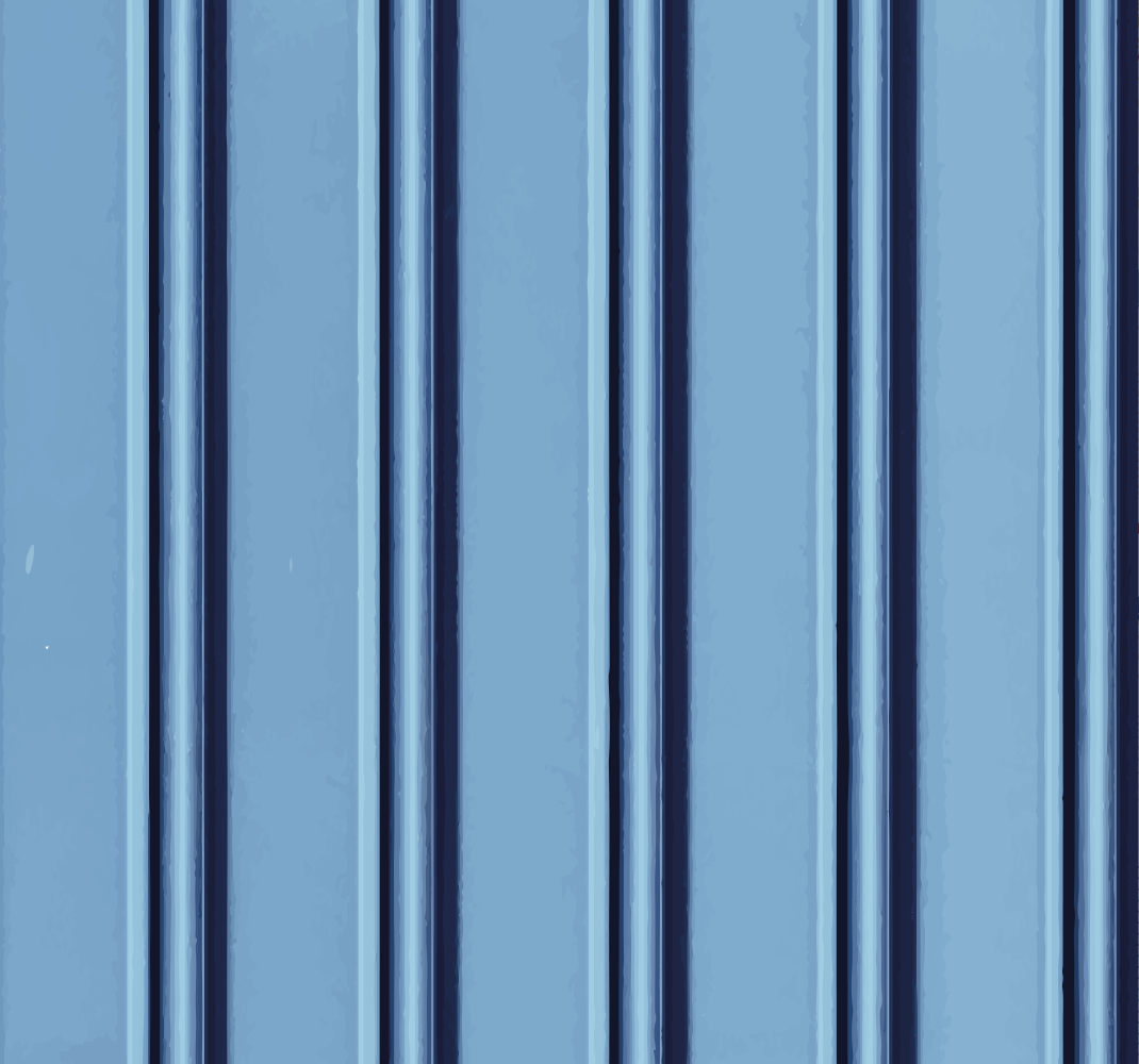 Light blue stripes on white vertical bedroom carpet - TenStickers