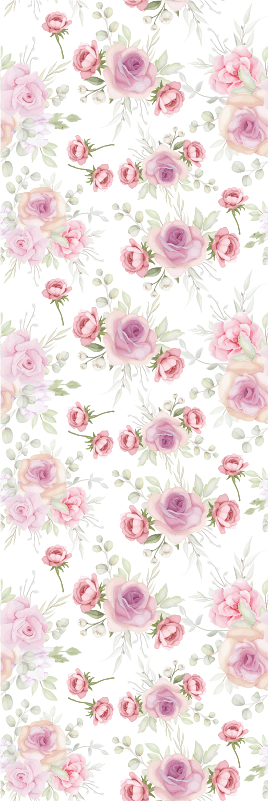 Bedroom carpet in pink and wild design - TenStickers