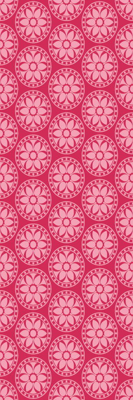 Bedroom carpet in pink korean circles - TenStickers