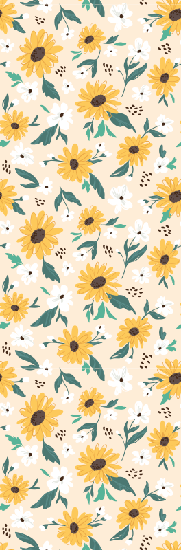 Sunflower beige bedroom carpet - TenStickers