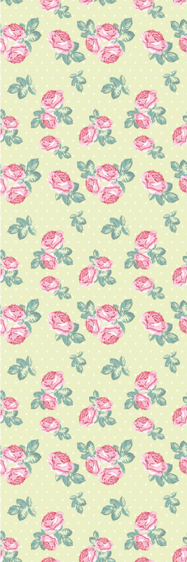 Bedroom carpet in shabby chic with dots pattern - TenStickers