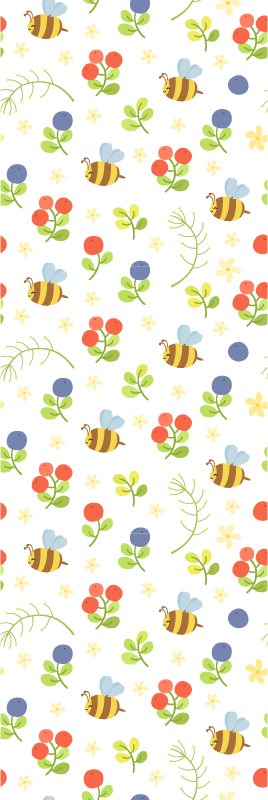 Cute design baby bees bedroom carpet - TenStickers
