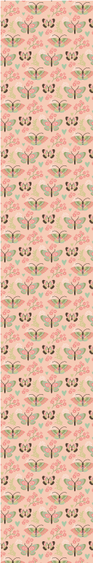 Bedroom carpet in neutral shades with butterflies - TenStickers