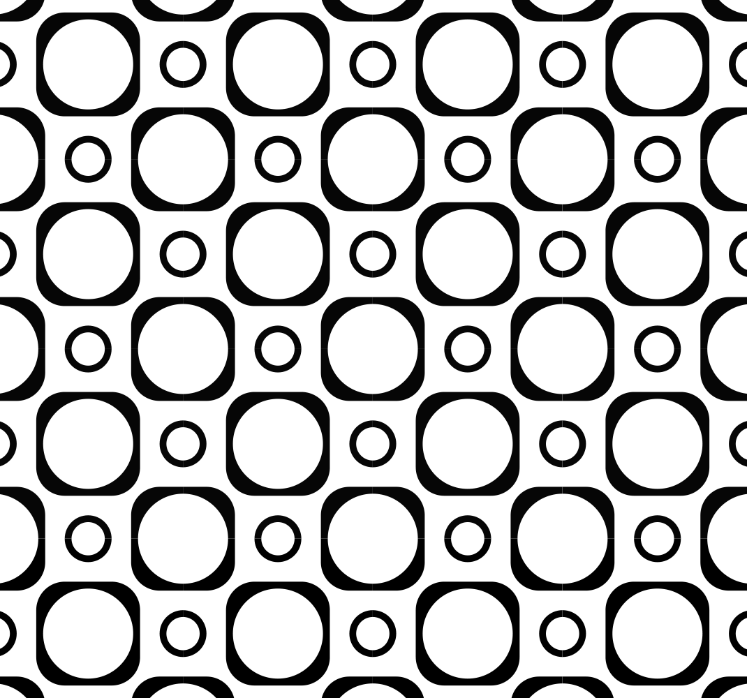 Bedroom carpet in black and white tiles - TenStickers