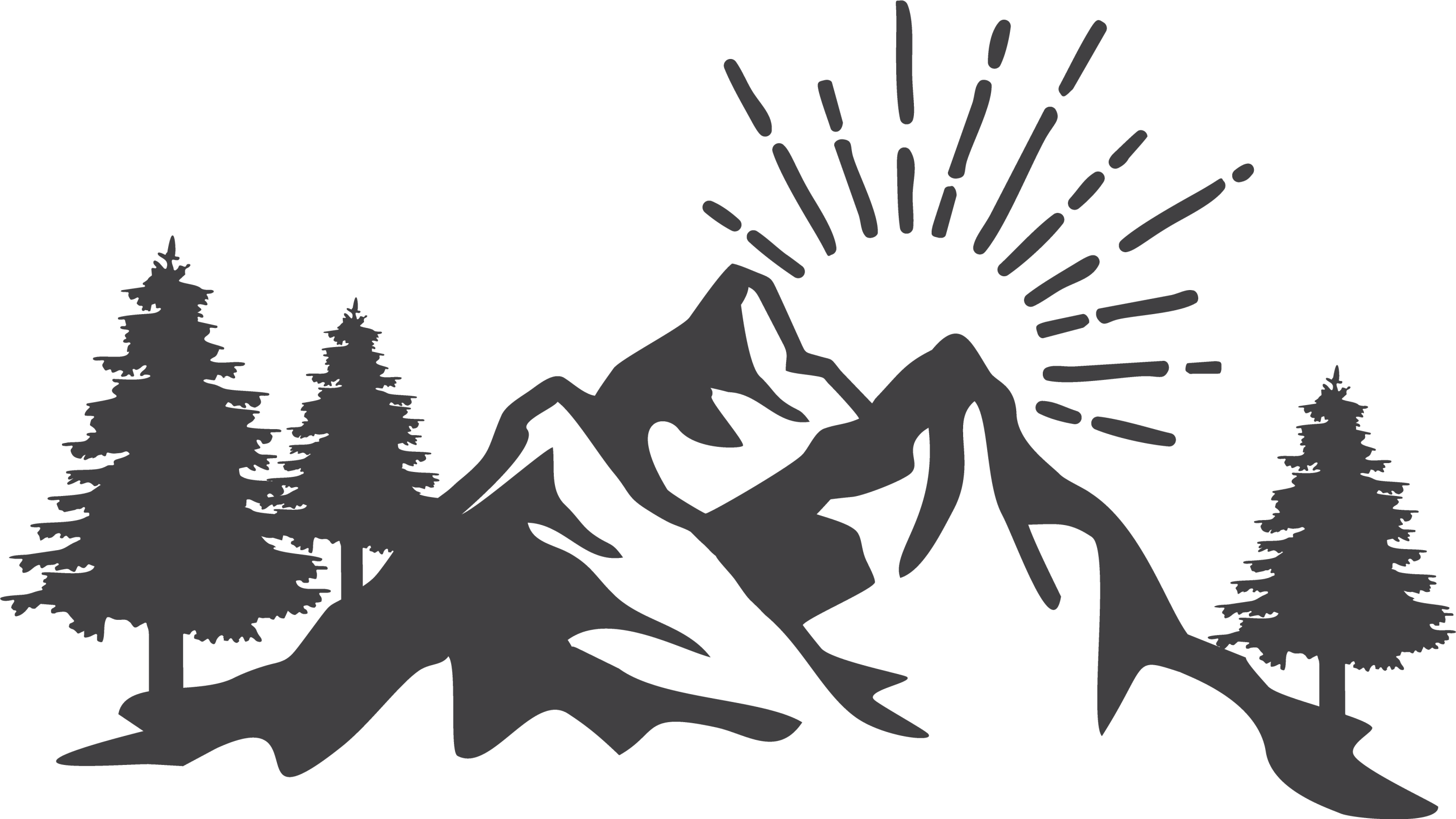 Nature rug sun mountain silhouette rug - TenStickers
