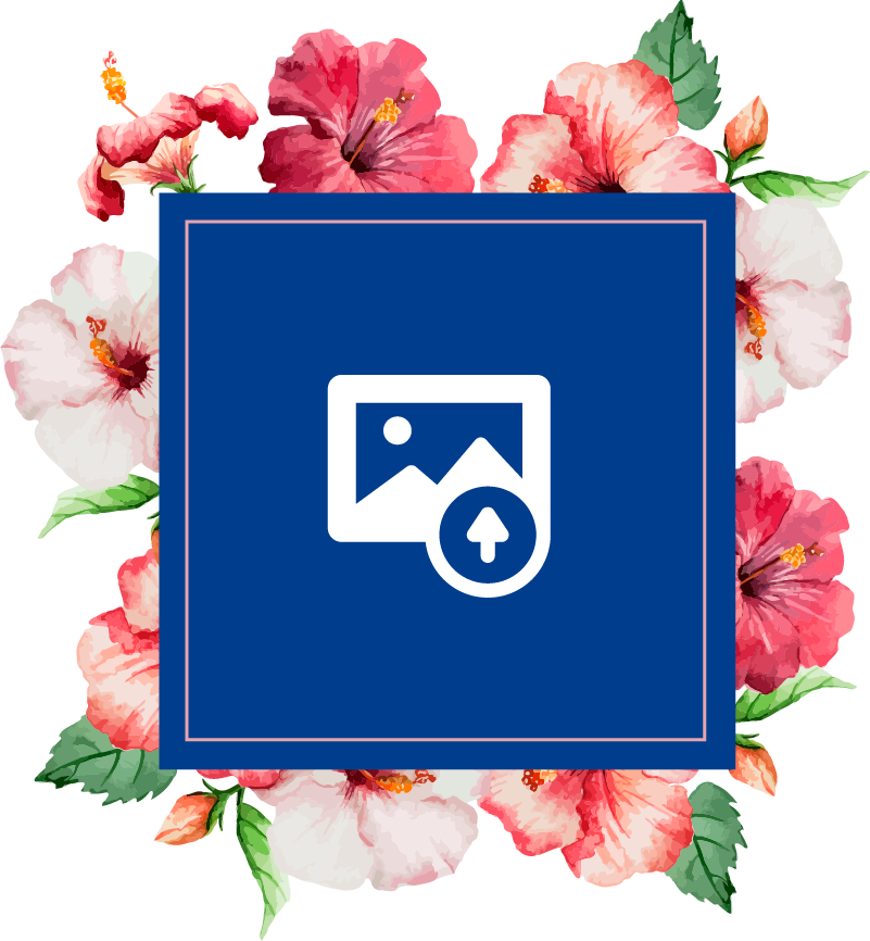 Nature rug hibiscus floral design - TenStickers