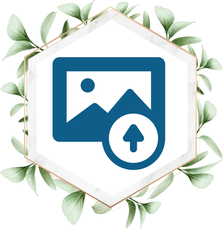 Nature rug woman with foliage - TenStickers