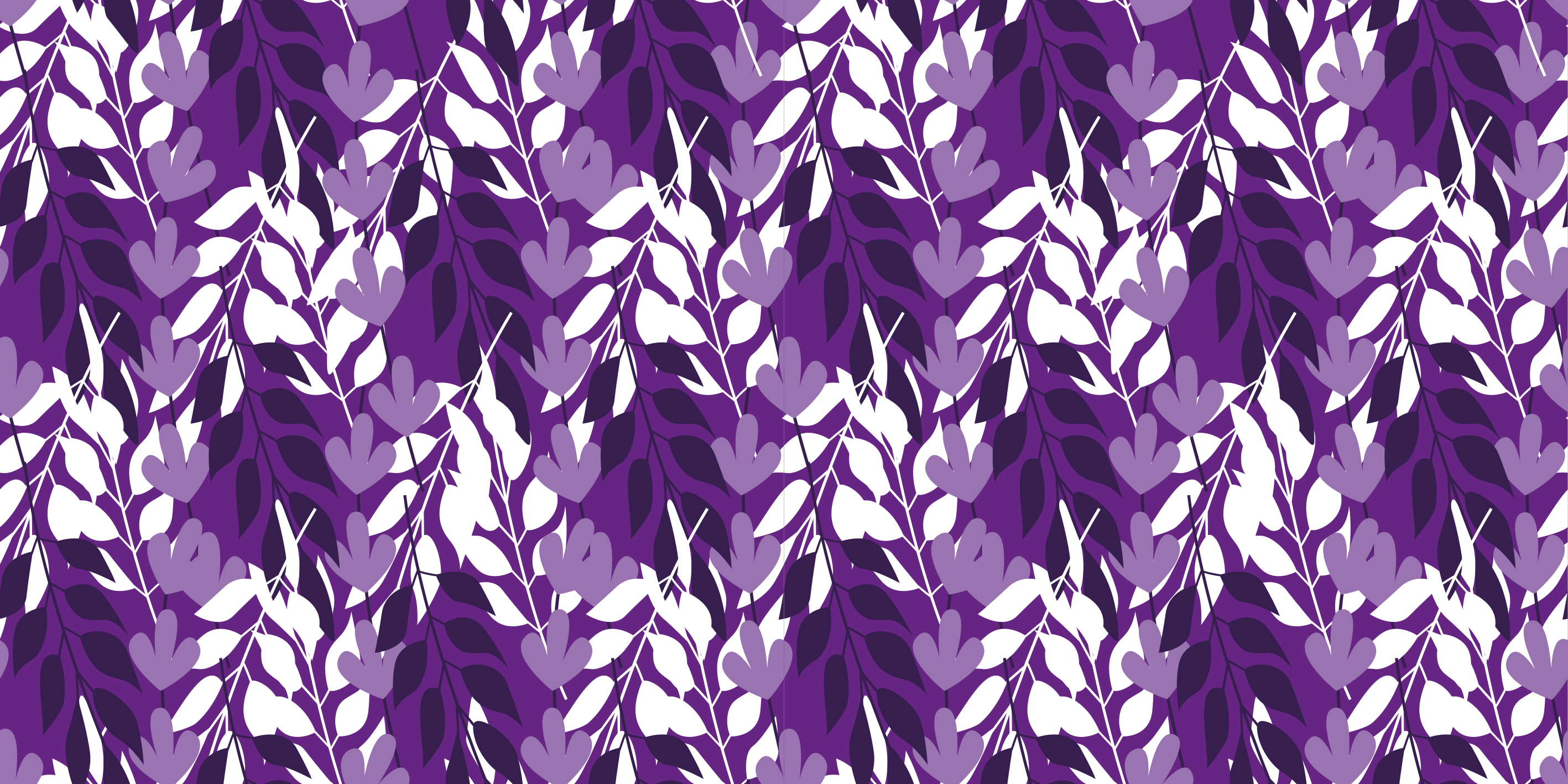Nature rug with leafy pattern design - TenStickers