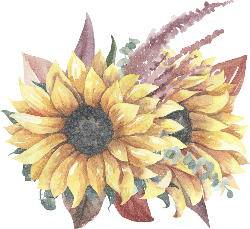 Nature rug sunflower floral design - TenStickers