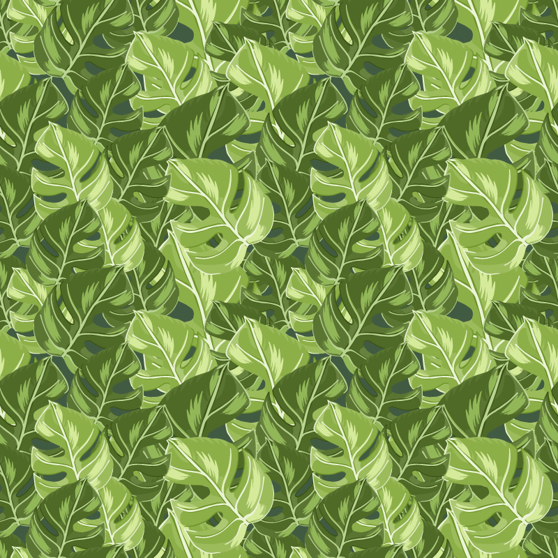 Nature rug with lush leaf designs - TenStickers