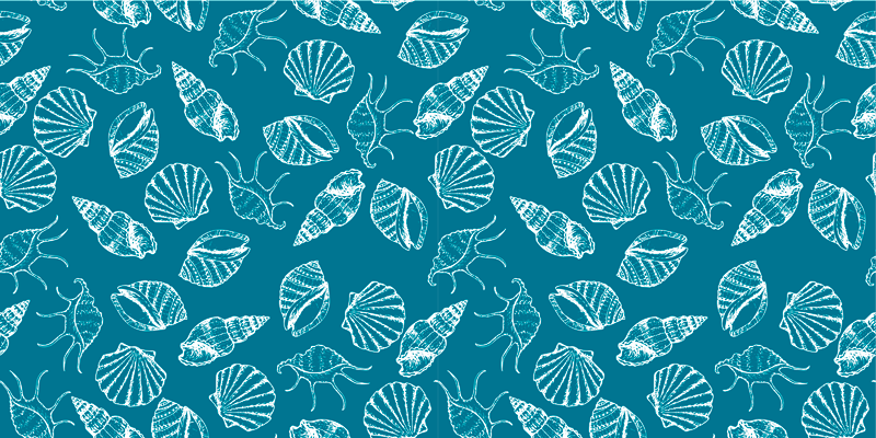 Nature rug seashell design - TenStickers