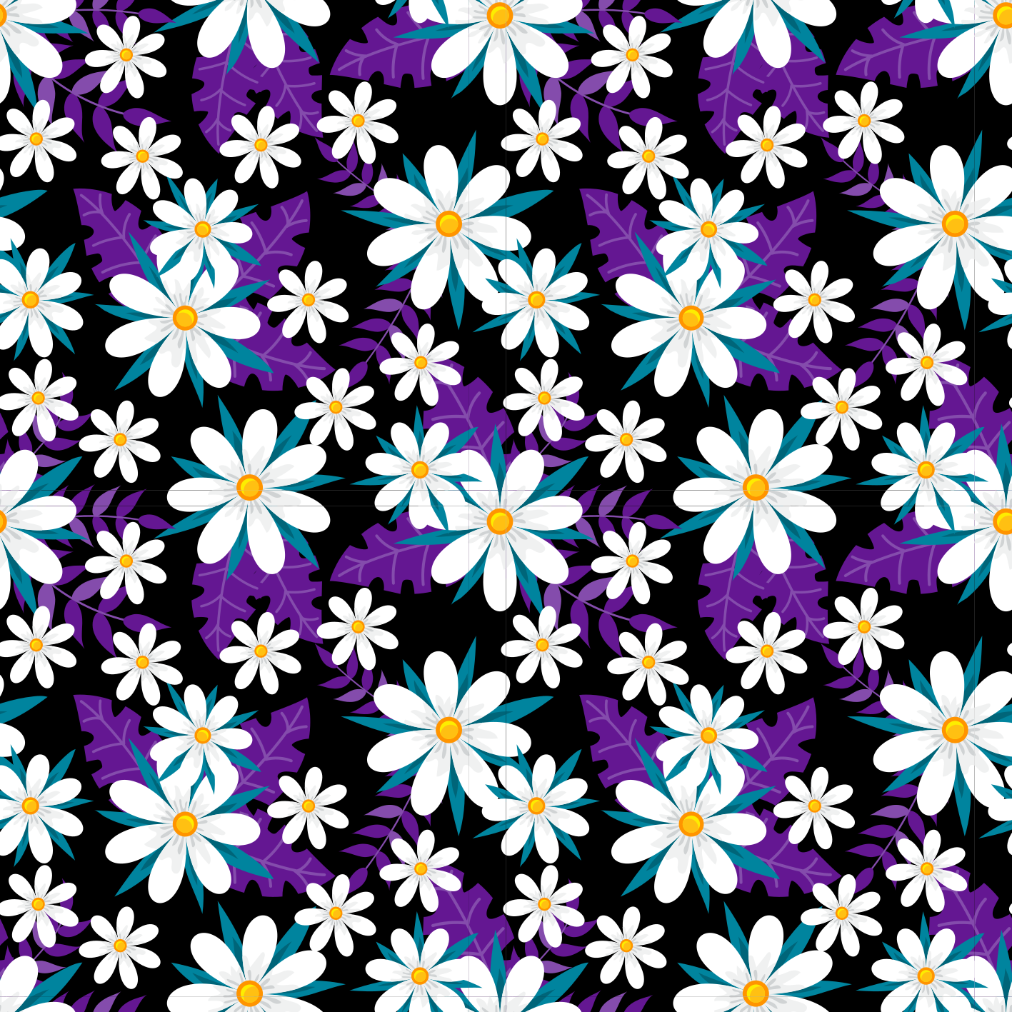Nature rug colorful floral arrangement - TenStickers