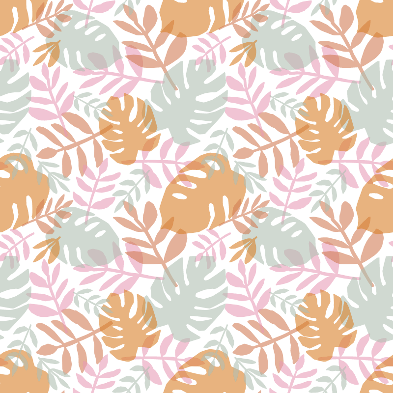 Nature rug with lush leaf design - TenStickers