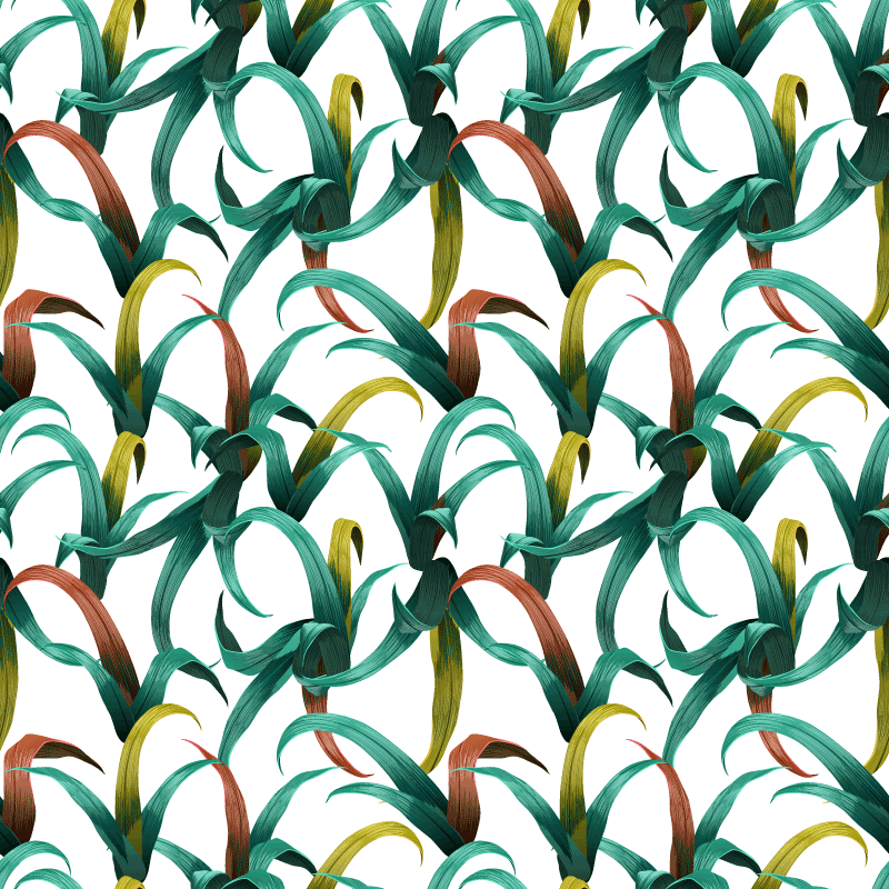Floral rug with stunning tropical plant design - TenStickers