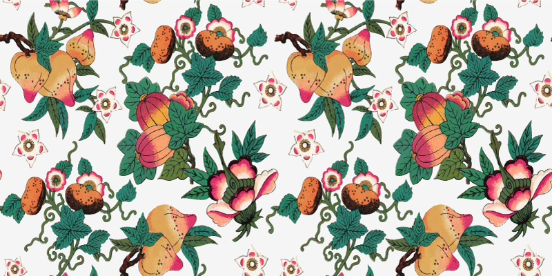 Multicolor floral summer print floral rug - TenStickers
