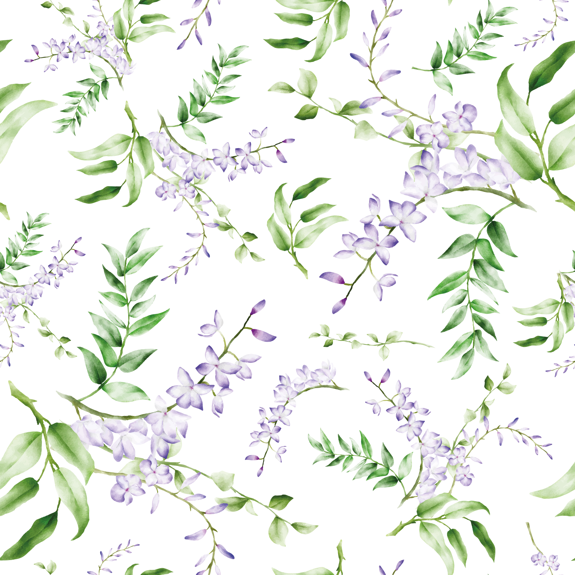 Floral rug lavender window motif - TenStickers