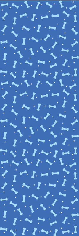 Bedroom carpet with stunning blue bone pattern - TenStickers