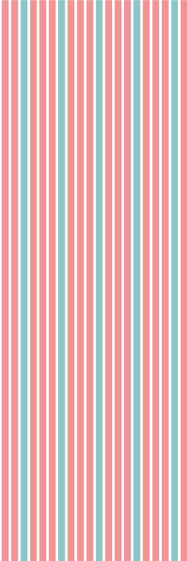 Bedroom carpet in retro blue and pink diagonal pattern - TenStickers